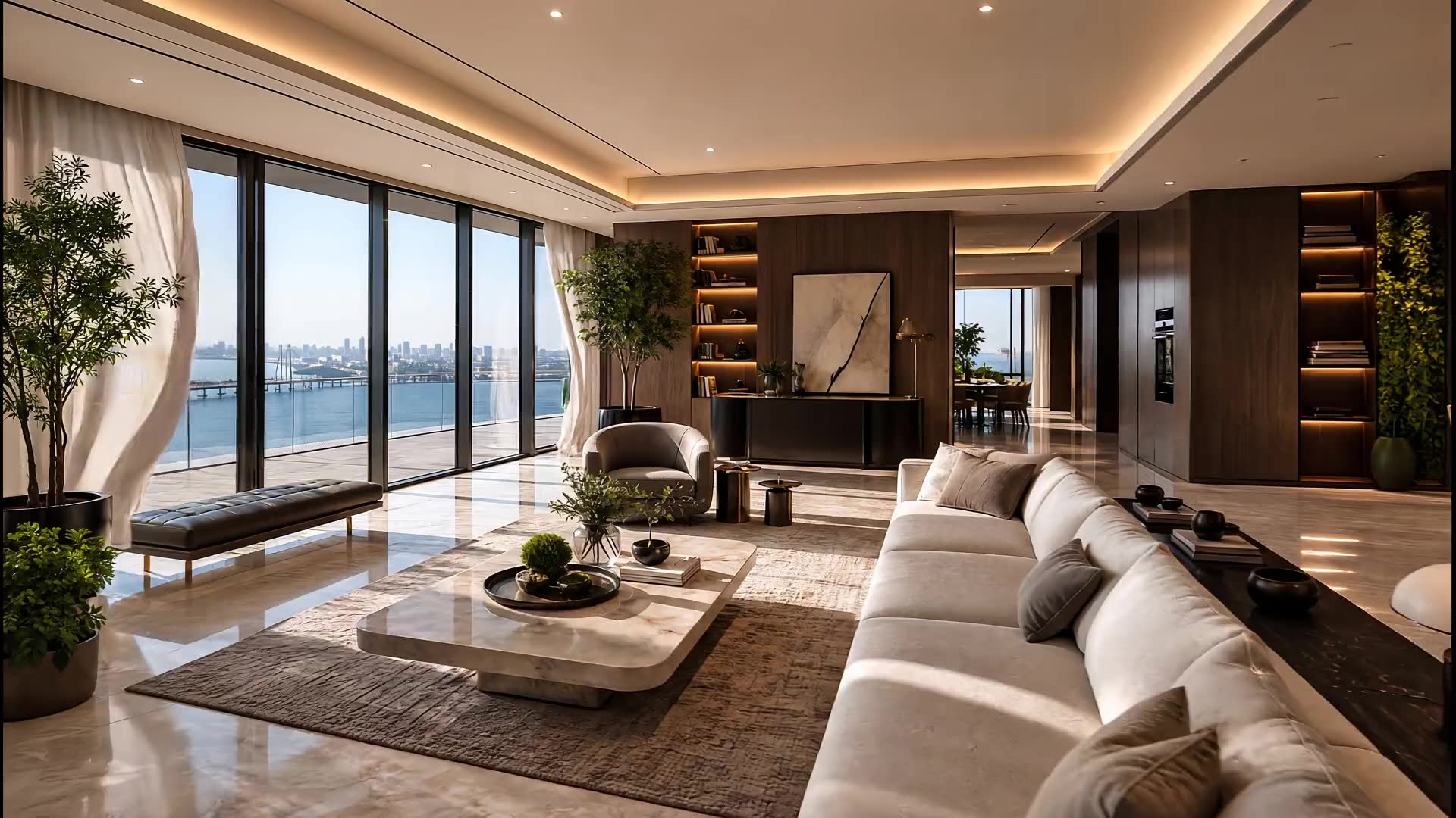 Adani Bandra Reclamation sea-front residences at Bandra Bay, Bandra West, Mumbai &mdash; artist&rsquo;s impression